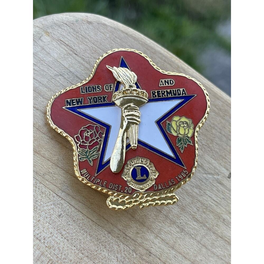 Lions Club Lapel Pin Dallas 1985 20‎